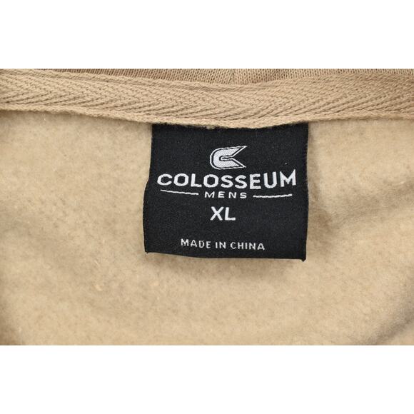 Colosseum Men's Regular Size XL Beige Illinois Hoodie Cotton Blend NEW - Picture 2 of 8